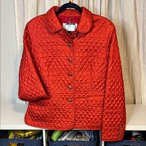 Baronia Red Quilted Jacket, Size L